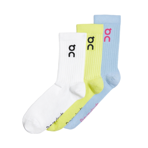 On Logo Sock 3-Pack Zest/Stratosphere | Ponožky | SWIXstore