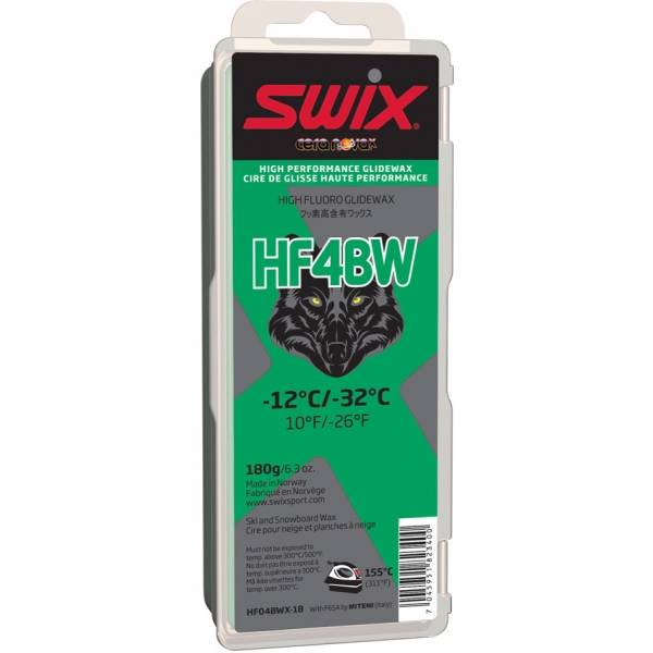 Swix Sklzný vosk HF4BWX - vysokofluórové vosky na bežky