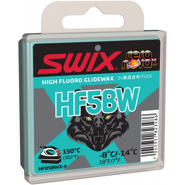 Swix Sklzný vosk HF5BWX - vysokofluórové vosky na bežky