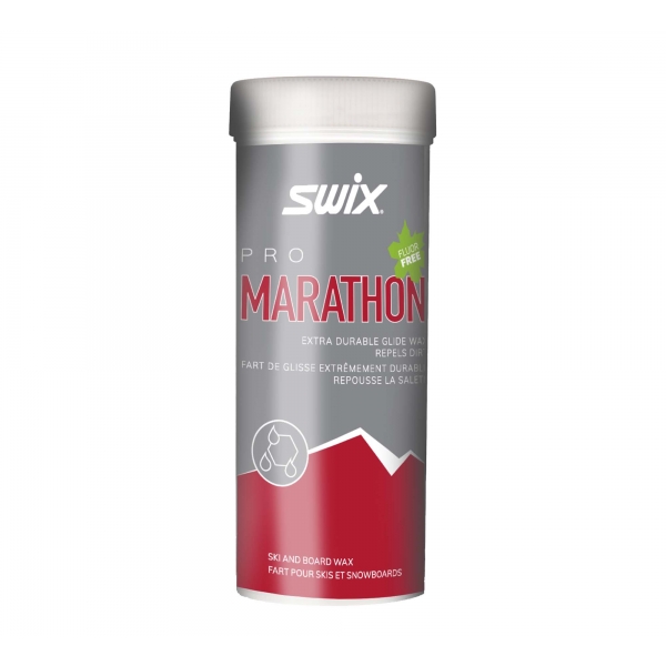 Swix Sklzný vosk Marathon - fluorkarbónový prášok a urýchlovač