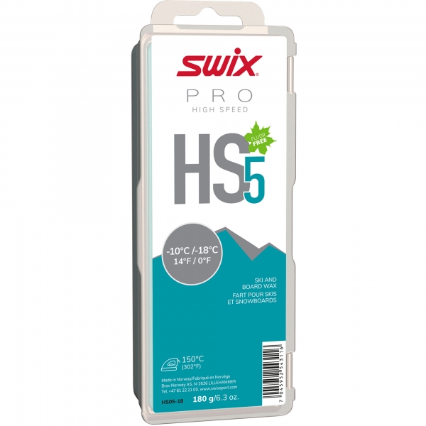 Swix Sklzný vosk High Speed HS05 900g - nízkofluórový vosk na lyže