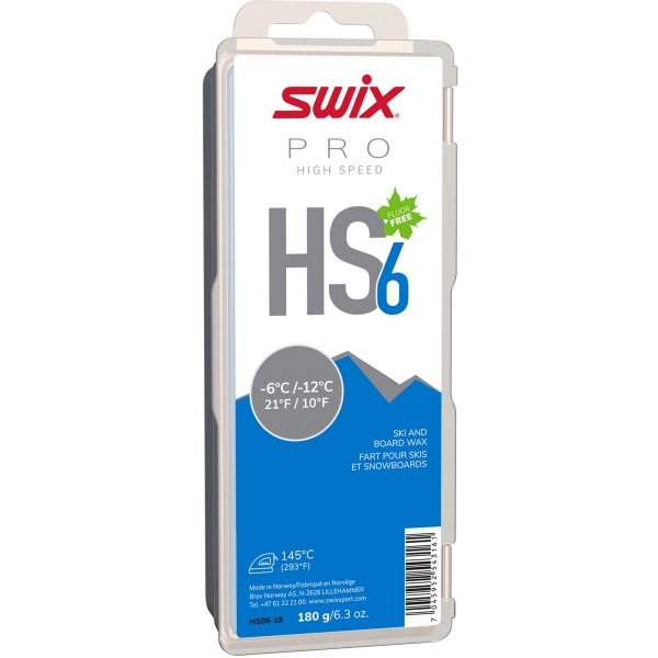 Swix Sklzný vosk High Speed HS06-900g - nízkofluórový vosk na lyže