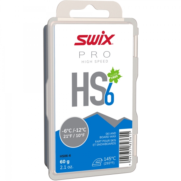 Swix Sklzný vosk High Speed HS06 - nízkofluórový vosk na lyže