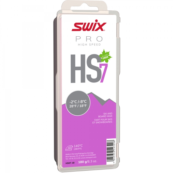 Swix Sklzný vosk High Speed HS07-900g - nízkofluórový vosk na lyže
