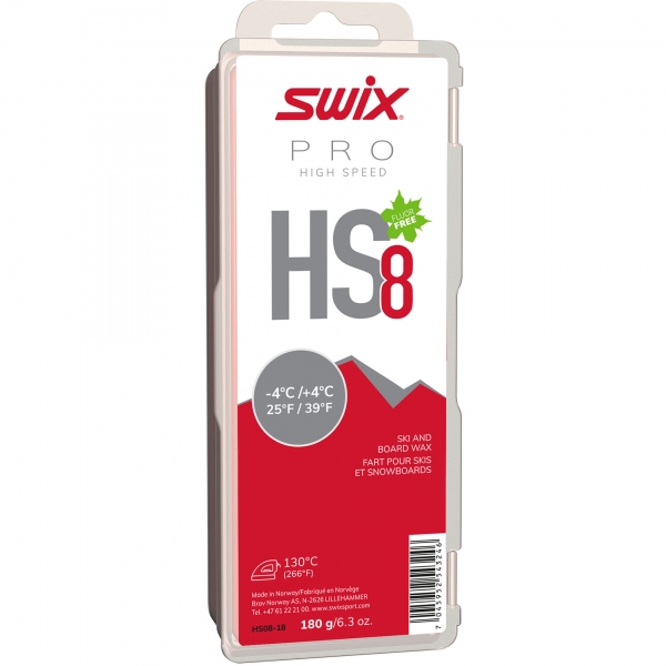 Swix Sklzný vosk High Speed HS08-900g - nízkofluórový vosk na lyže