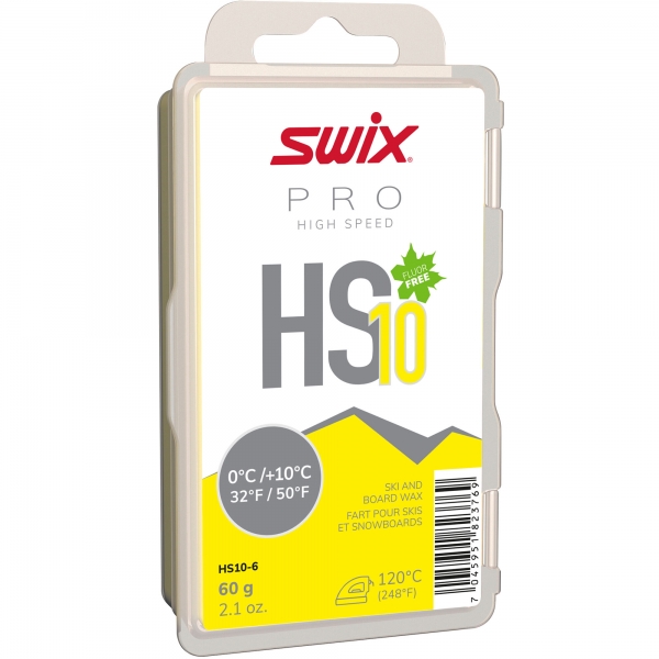 Swix Sklzný vosk High Speed HS10 - nízkofluórový vosk na lyže