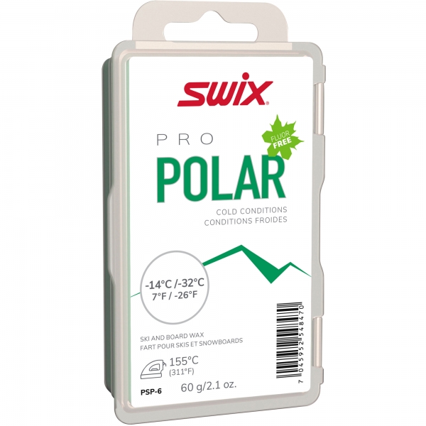 Swix Sklzný vosk Pure Speed Polar - vysokofluórové vosky na bežky