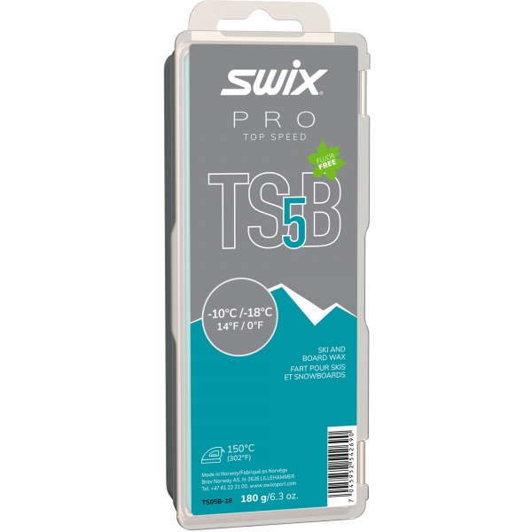 Swix Sklzný vosk Top Speed TS05B - vysokofluórové vosky na bežky