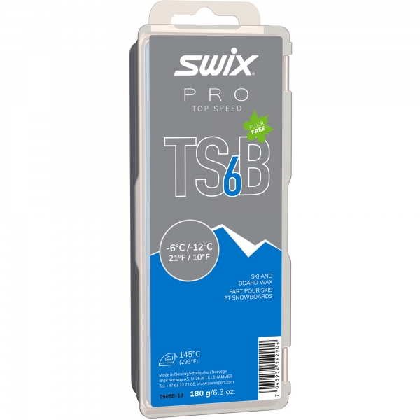 Swix Sklzný vosk Top Speed TS06B - vysokofluórové vosky na bežky