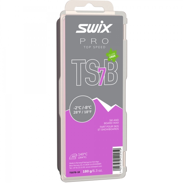 Swix Sklzný vosk Top Speed TS07B - vysokofluórové vosky na bežky