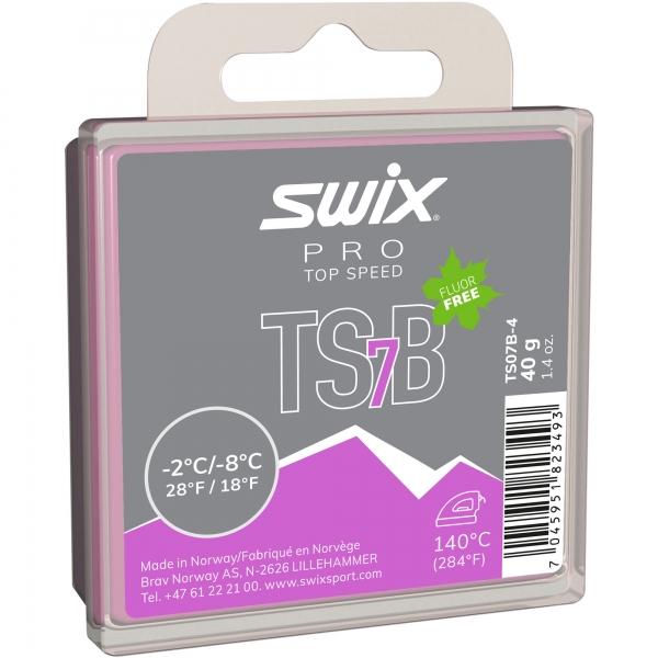 Swix Sklzný vosk Top Speed TS07B - vysokofluórové vosky na bežky