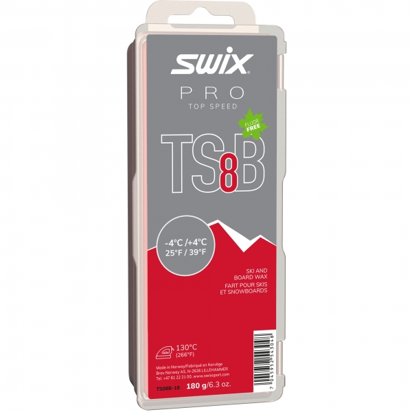 Swix Sklzný vosk Top Speed TS08B - vysokofluórové vosky na bežky