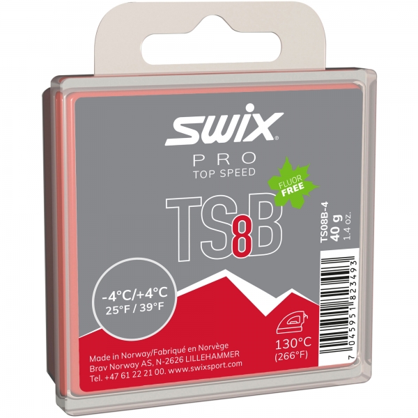 Swix Sklzný vosk Top Speed TS08B - vysokofluórové vosky na bežky